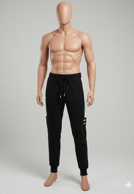 Pantaloni de sport barbat ,culoare negru,Engros